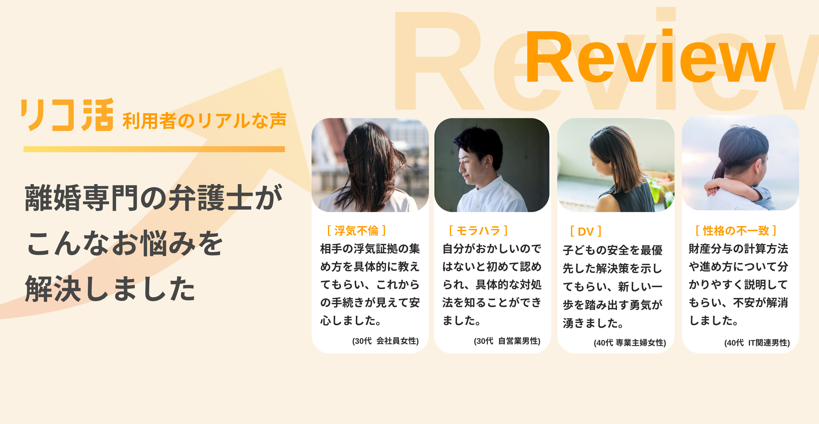 Review 夫婦カウンセラーがこんなお悩みを解決しました
